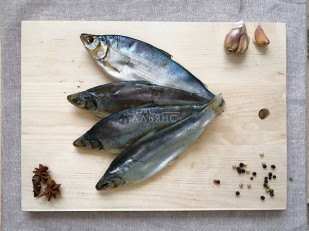 Картофель «Бруто» черный перец 130 гр.: Пелядь вяленая