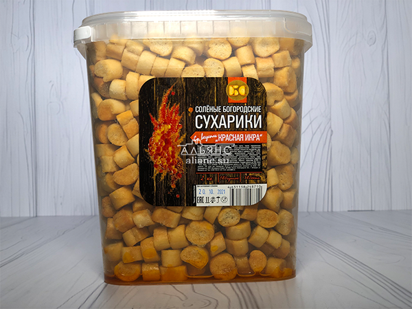 Сухарики с красной икрой в Луховицах
