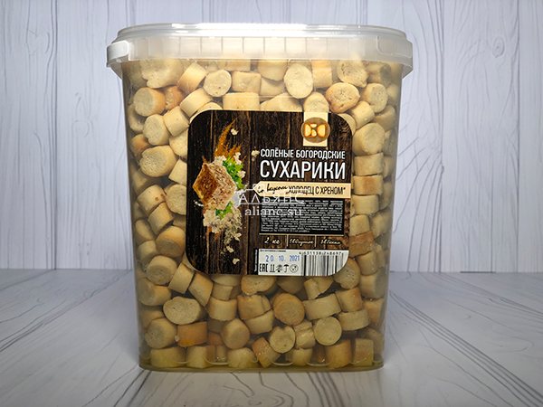 Сухарики с холодцом и хреном в Луховицах
