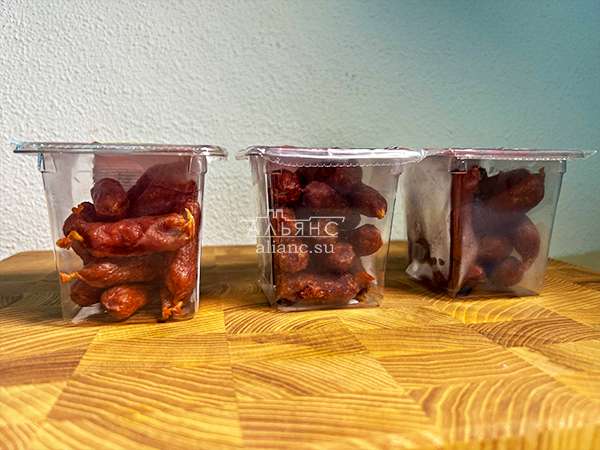 Колбаски МИНИ классические с/к (100 гр) в Луховицах