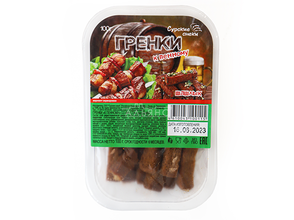 Сурские гренки Шашлык (100 гр) в Луховицах
