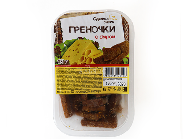 Сурские гренки со вкусом Сыра (100 гр) в Луховицах