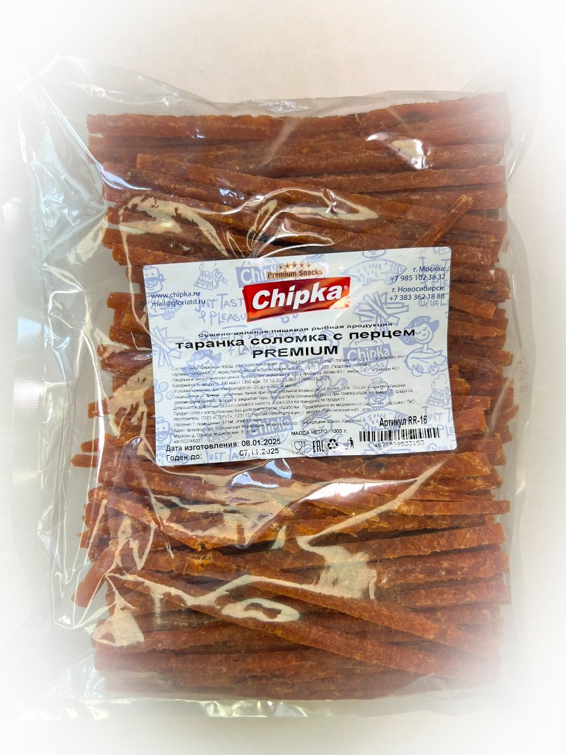 Таранка с перцем (соломка) (Chipka ПРЕМИУМ) в Луховицах