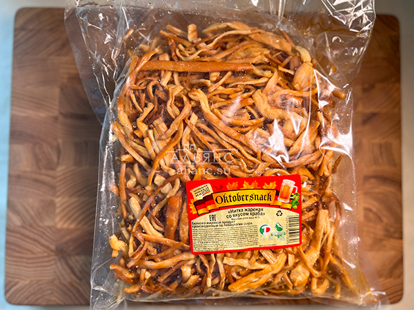 Нитка ЖАРЕНАЯ "Краб" Oktobtersnak 1 кг (сырный продукт) в Луховицах