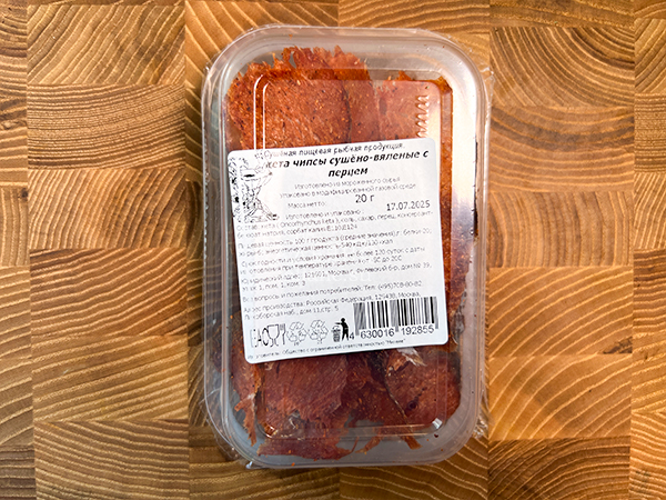 Кета (чипсы с перцем) вяленая 20 гр. в Луховицах