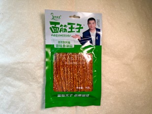 Снеки к пиву: Мучные полоски ЗЕЛЁНЫЕ со вкусом барбекю 76 гр