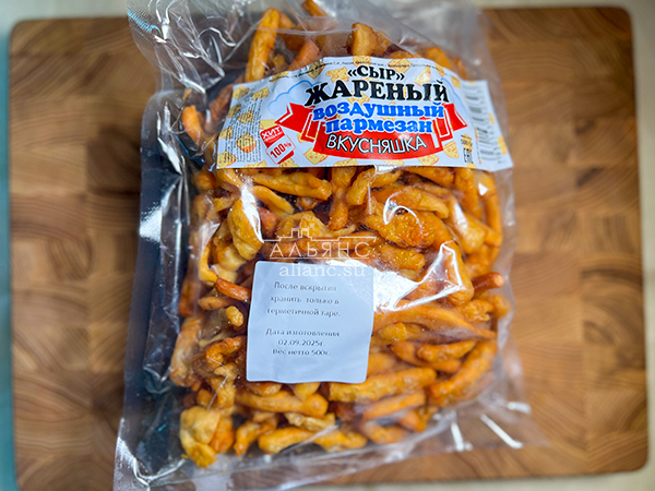 Жареный сыр "ВКУСНЯШКА" со вкусом пармезан (500 гр) в Луховицах