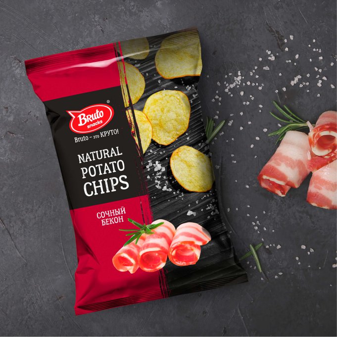 Картофель «Бруто» со вкусом бекона 130 гр. в Луховицах